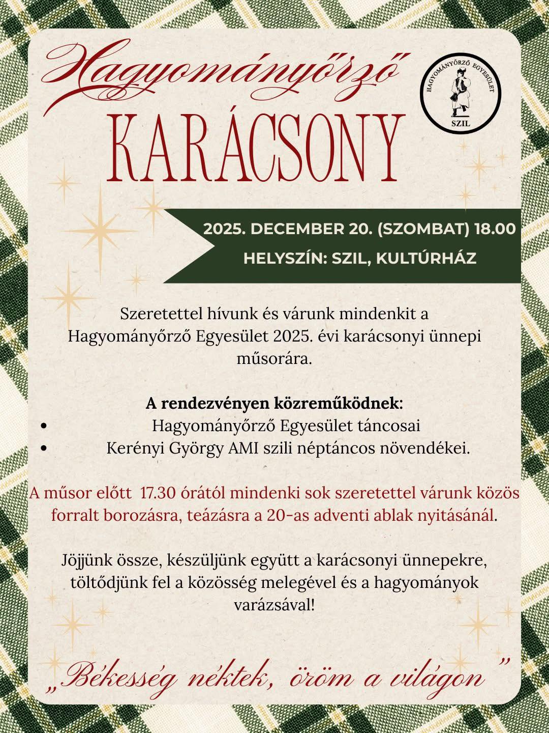 Hagyományőrző karácsony
